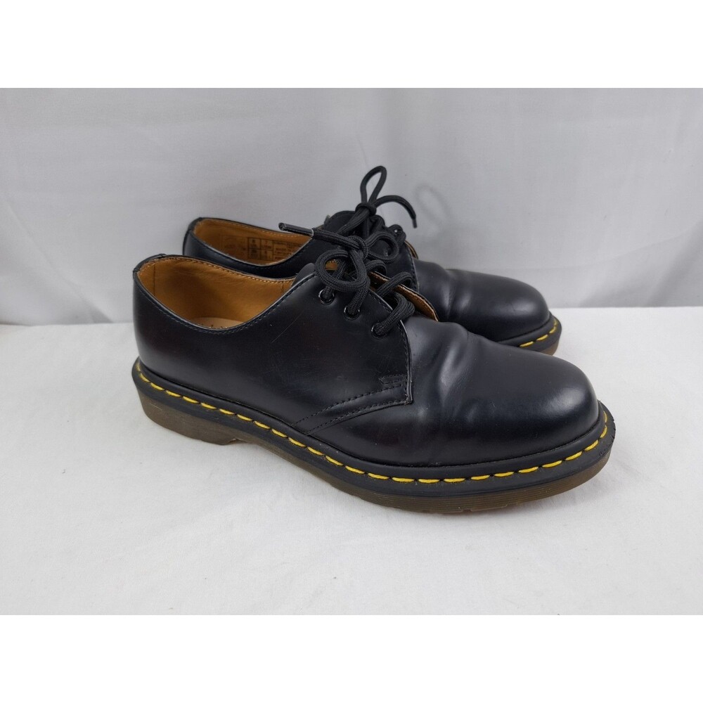 Dr. Martens 1461 Black Leather Oxford Lace Up Shoes 90s Grunge Men's 7 Women's 8